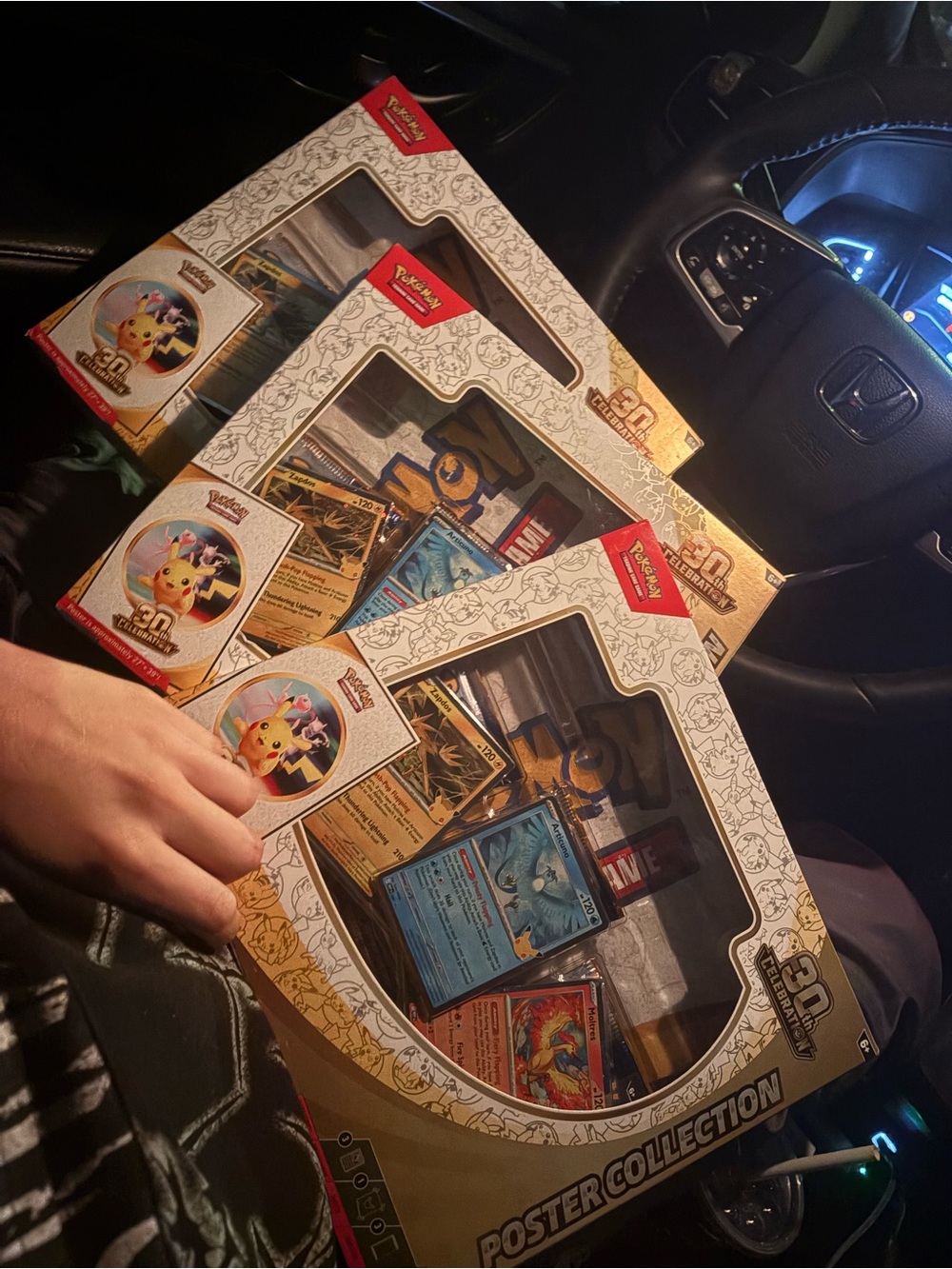 (Read description ) Pokemon Poster Collection Boxes - Gold, White, Red